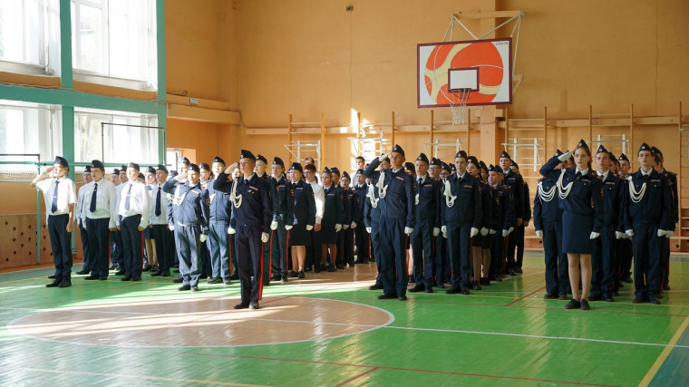 30 учеников в День знаний влились в кадетское движение нашей школы.