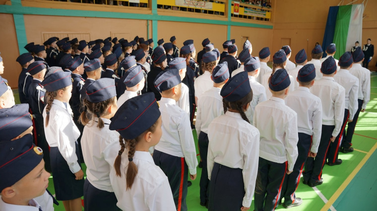 30 учеников в День знаний влились в кадетское движение нашей школы.